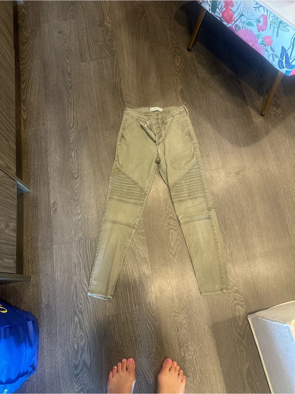 Abercrombie & Fitch Olive Utility Jeans